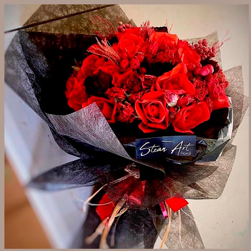 Bouquet de roses Marrakech<br />
Stean Art Floral Sisi-Ghanem