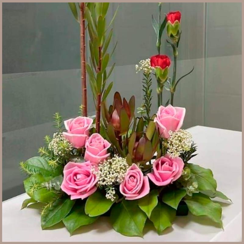 Composition de roses Marrakech Stean Art Floral Sidi-Ghanem