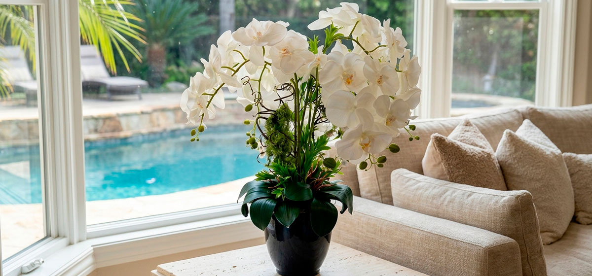 Orchidia 10 Bouquet de fleurs artificielles Marrakech Stean Art Floral