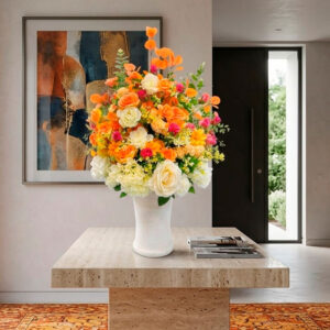 Roséa Bonquet de fleurs artificielles Marrakech Stean Art Floral