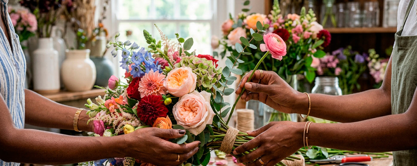 Compositions florales mixtes Marrakech Stean Art Floral