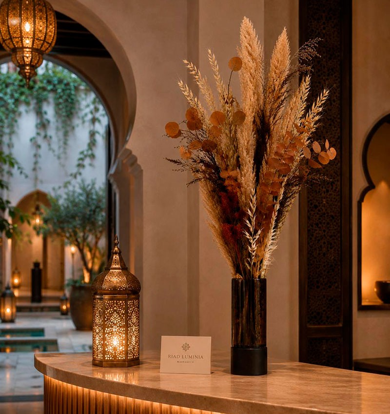 La décoration florale de Stean Art Floral de Marrakech