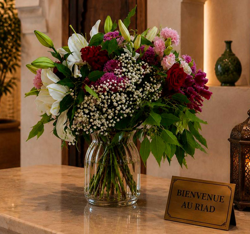 Composition florale sur mesure Stean Art Floral Marrakech