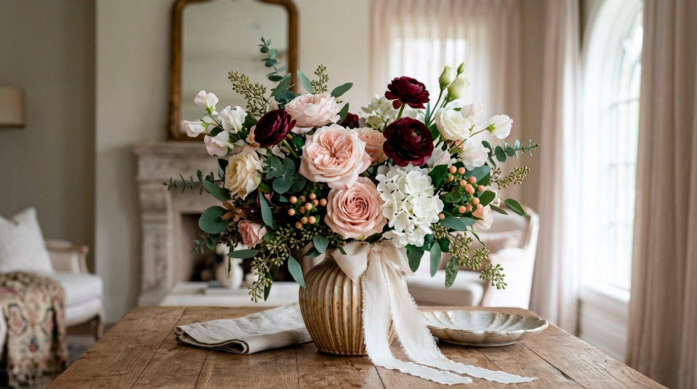 Bouquet de fleurs artificielles Marrakech Stean Art Floral